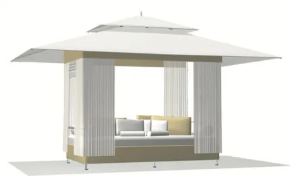Lounge TUUCI Mercury Lounge mit Sonnendach freistehende Terrassenberdachung